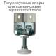 Стеллаж металлический  "MS Plus-200/50-5", 2000х1000х500 мм, 5 полок, регулируемые опоры, 291110, S241BR165502. Фото товара с разных ракурсов.