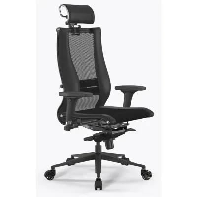 Кресло Samurai Black Edition черное (кожа)