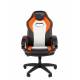 Игровое кресло Chairman Game 16 Россия экокожа черный/оранжевый/белый. Фото товара с разных ракурсов.