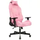 Кресло игровое Knight N1 Fabric розовый Velvet 36 с подголов. крестов. металл главное фото в маленьком размере