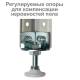 Стеллаж металлический  "MS Plus-200/40-5", 2000х1000х400 мм, 5 полок, регулируемые опоры, 291109, S241BR164502. Фото товара с разных ракурсов.